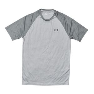 Under Armour Loose Heatgear Men's Small Gray Polyester T-Shirt Short Sleeve Gym